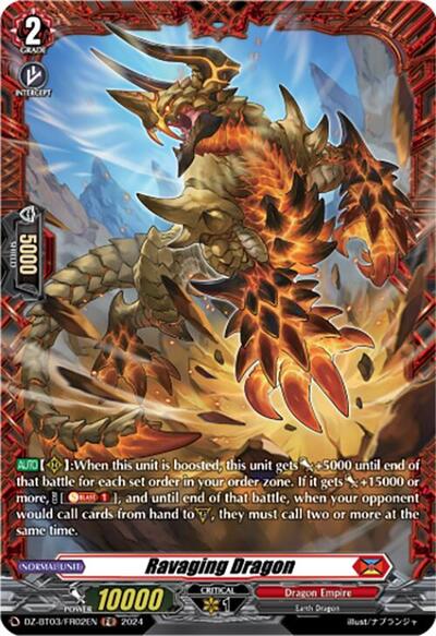 Ravaging Dragon [D-Format] DZ-BT03/FR02EN