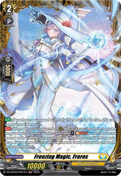 Freezing Magic, Froros [D-Format] DZ-BT03/FR31EN