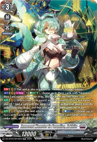 Innocent Monster in Paradise, Arkhite [D-Format] DZ-BT03/SR18EN