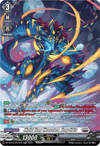 Light Ray Monster, Rayviris [D-Format] DZ-BT03/SR19EN