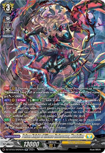 Poison Knight of Silence Undercover, Mordalion [D-Format] DZ-BT03/SR26EN