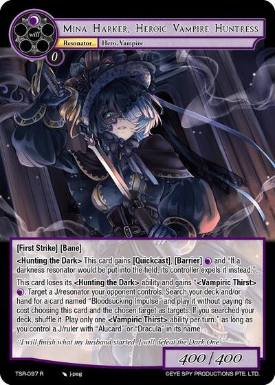 Mina Harker, Heroic Vampire Huntress