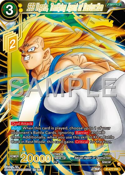 SS3 Vegeta, Terrifying Agent of Destruction