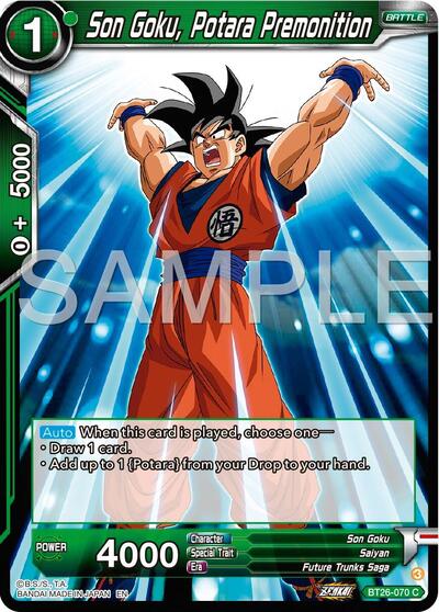Son Goku, Potara Premonition BT26-070