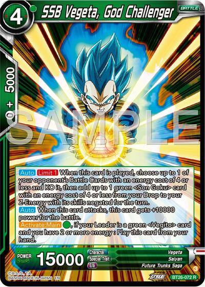 SSB Vegeta, God Challenger BT26-072