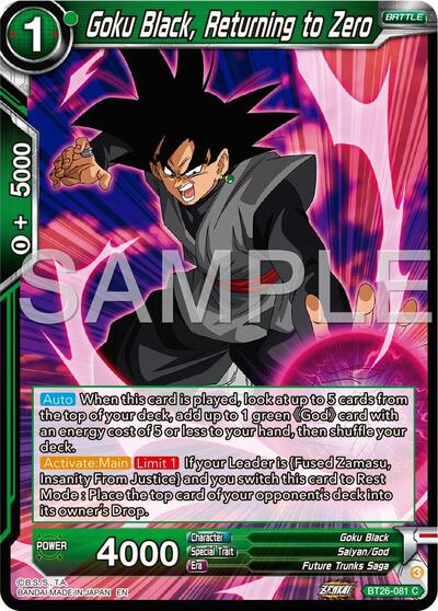 Goku Black, Returning to Zero BT26-081
