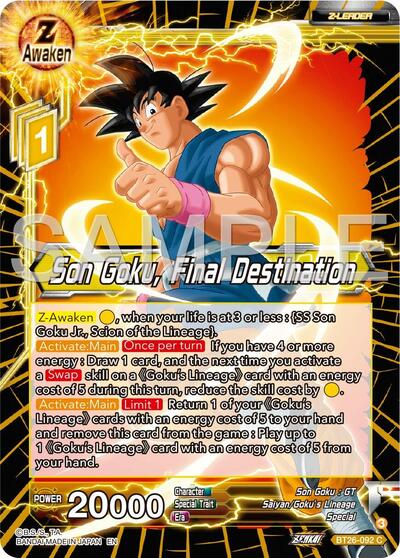 Son Goku, Final Destination BT26-092