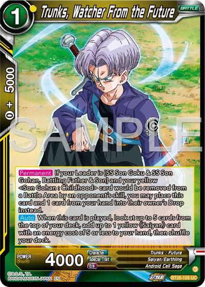 Trunks, Watcher From the Future BT26-105