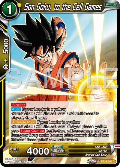 Son Goku, to the Cell Games BT26-099