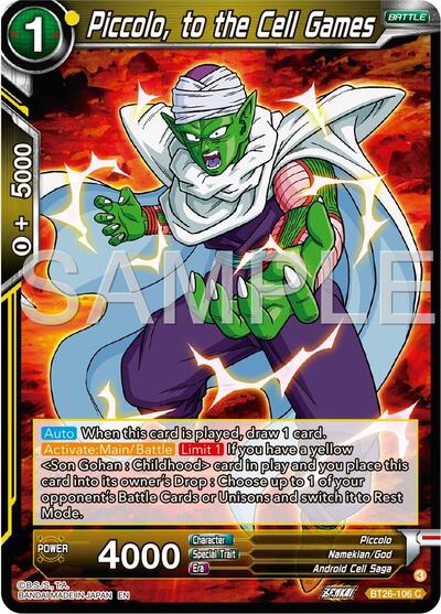 Piccolo, to the Cell Games BT26-106