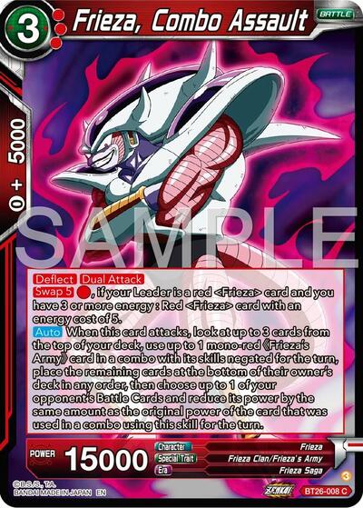 Frieza, Combo Assault BT26-008