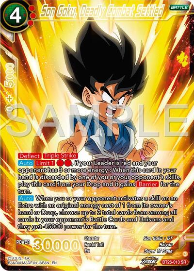 Son Goku, Deadly Combat Settled BT26-013