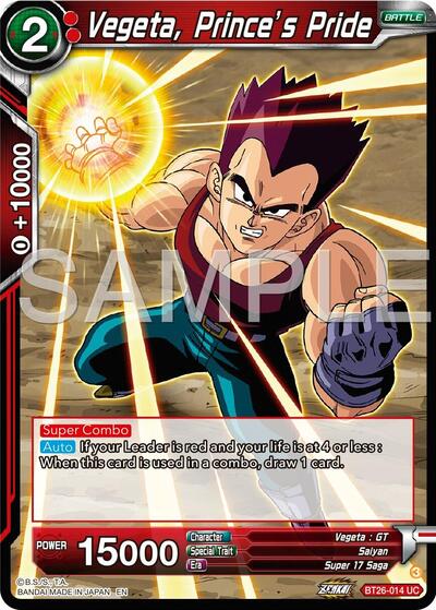 Vegeta, Prince's Pride BT26-014
