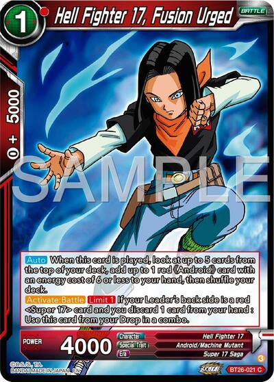 Hell Fighter 17, Fusion Urged BT26-021