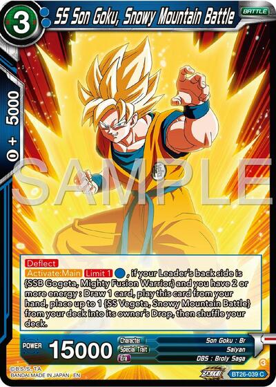 SS Son Goku, Snowy Mountain Battle BT26-039