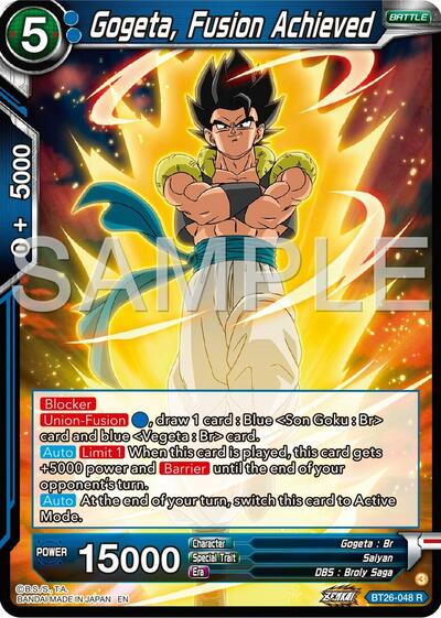 Gogeta, Fusion Achieved BT26-048