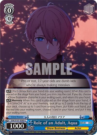 Role of an Adult, Aqua OSK/S107-E085 C
