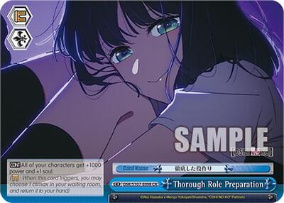 Thorough Role Preparation OSK/S107-E098 CR