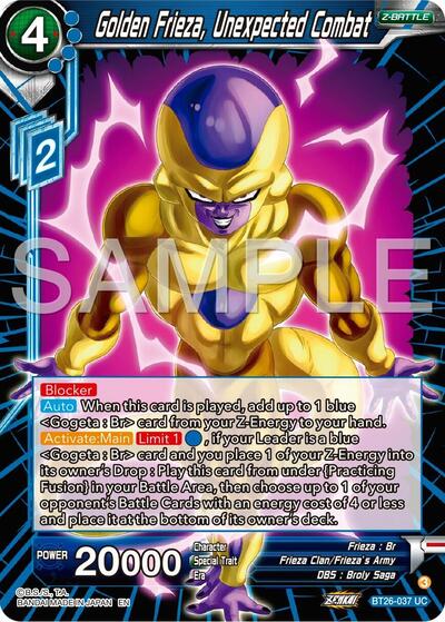 Golden Frieza, Unexpected Combat BT26-037