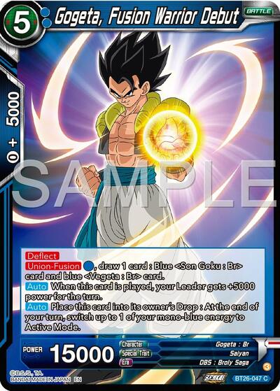 Gogeta, Fusion Warrior Debut BT26-047