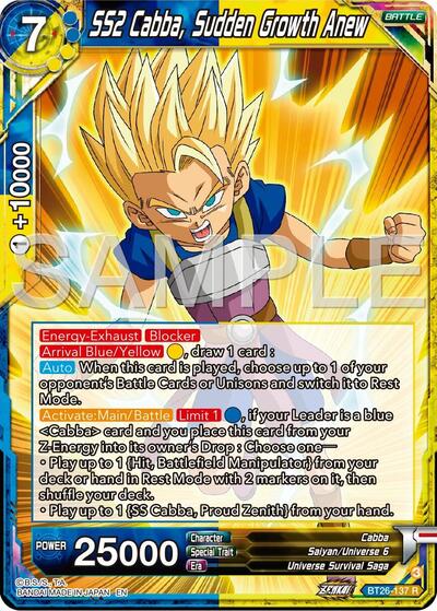 SS2 Cabba, Sudden Growth Anew BT26-137