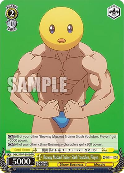Brawny Masked Trainer Slash Youtuber, Pieyon OSK/S107-E01
