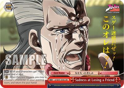Sadness at Losing a Friend JJ/SE41-E58J JJR