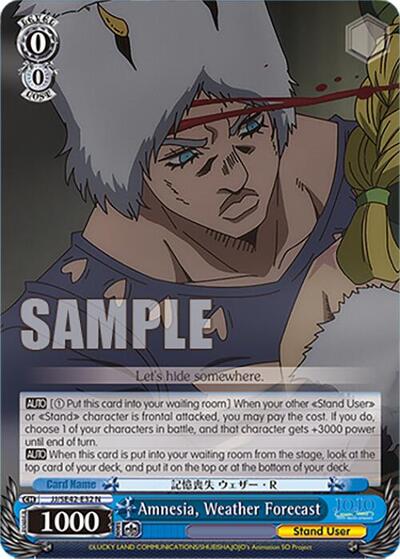 Amnesia, Weather Forecast JJ/SE42-E32 N