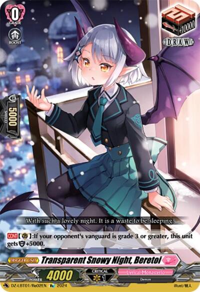 Transparent Snowy Night, Beretoi [D Format] DZ-LBT01/Re02EN
