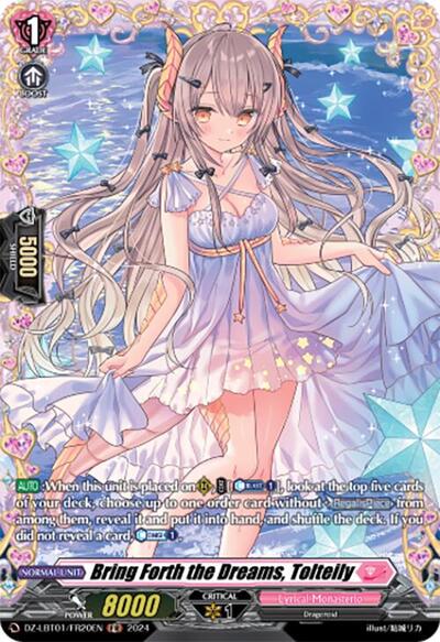 Bring Forth the Dreams, Tolteily [D-Format] DZ-LBT01/FR20EN