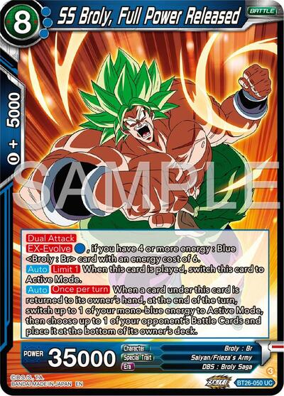 SS Broly, Full Power Released BT26-050