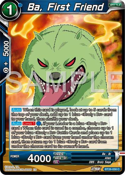 Ba, First Friend BT26-058