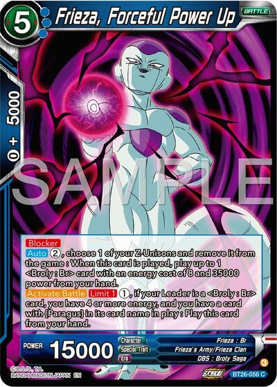 Frieza, Forceful Power Up BT26-056