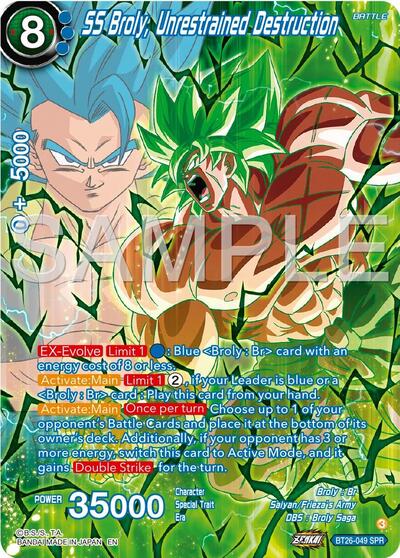 SS Broly, Unrestrained Destruction BT26-049