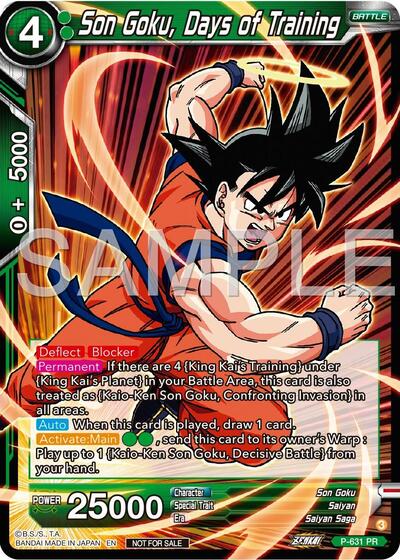 Son Goku, Days of Training P-631