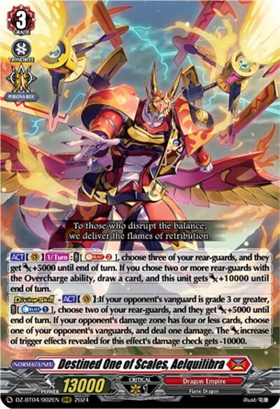 Destined One of Scales, Aelquilibra [D-Format] DZ-BT04/002EN
