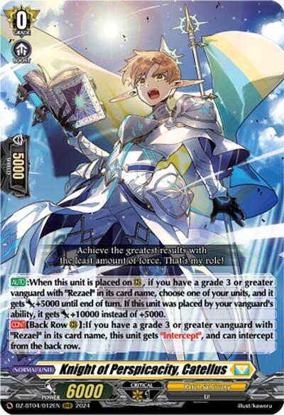 Knight of Perspicacity, Catellus [D-Format] DZ-BT04/012EN