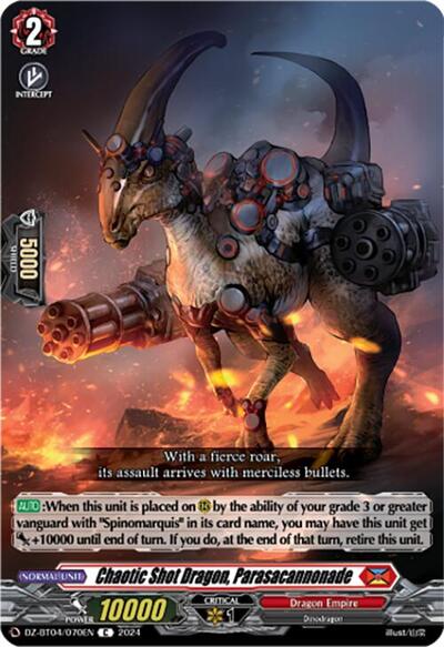Chaotic Shot Dragon, Parasacannonade [D-Format] DZ-BT04/070EN