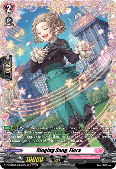 Ringing Song, Fiora [D-Format] DZ-BT04/FR46EN