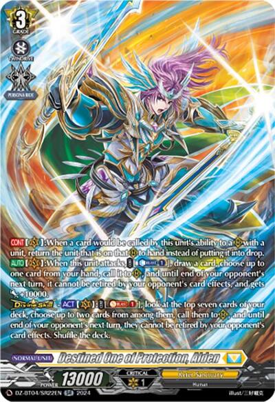 Destined One of Protection, Alden [D-Format] DZ-BT04/SR22EN