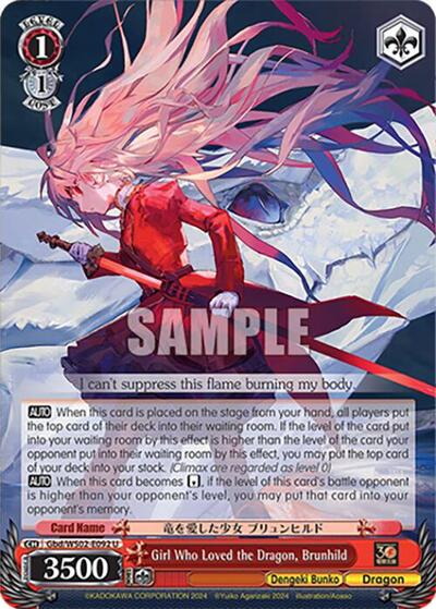 Girl Who Loved the Dragon, Brunhild Gbd/WS02-E092 U