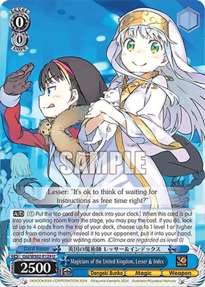 Magicians of the United Kingdom, Lesser & Index Gid/WS02-E129 U