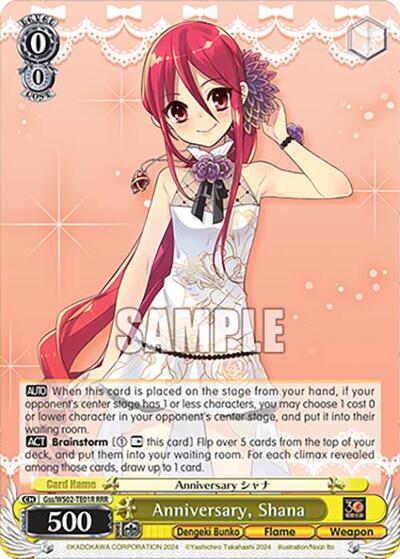 Anniversary, Shana Gss/WS02-TE01R RRR