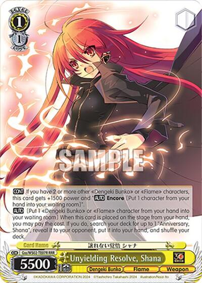 Unyielding Resolve, Shana Gss/WS02-TE07R RRR