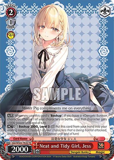 Neat and Tidy Girl, Jess Gbl/WS02-TE26 TD