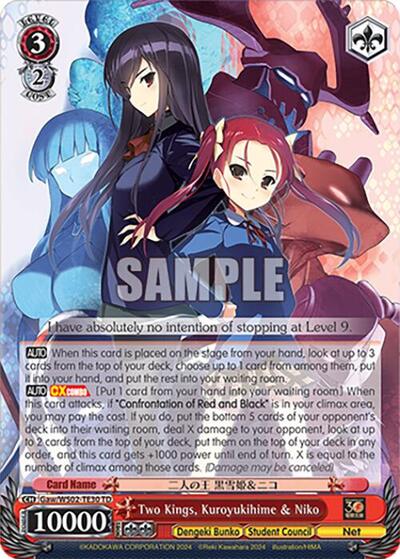 Two Kings, Kuroyukihime & Niko Gaw/WS02-TE30 TD