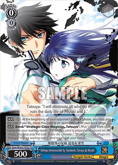 Siblings Immeasurable by Standards, Tatsuya & Miyuki Gmr/WS02-TE32 TD