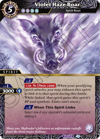 Violet Haze Boar BSS06-019