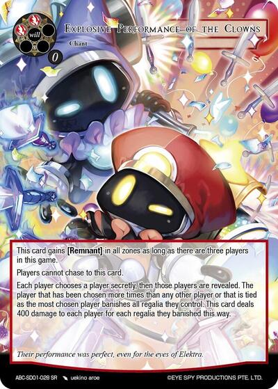 Explosive Performance of the Clowns ABC-SD01-028 SR