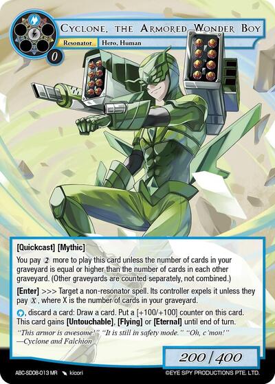 Cyclone, the Armored Wonder Boy ABC-SD08-013 MR